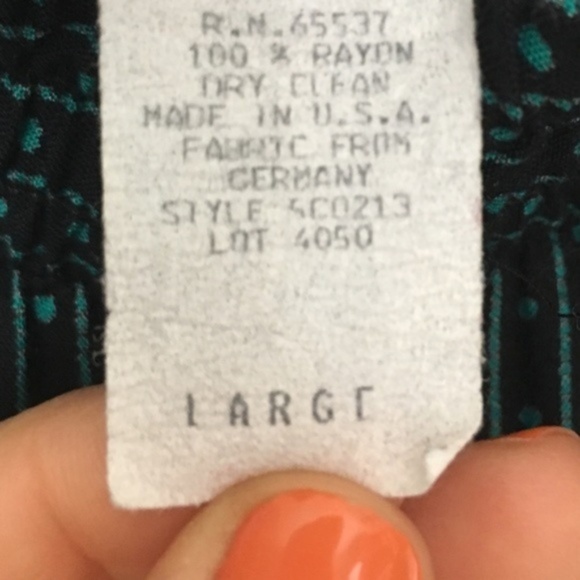 Vintage German US Maxi Skirt Green Size M - Picture 10 of 12